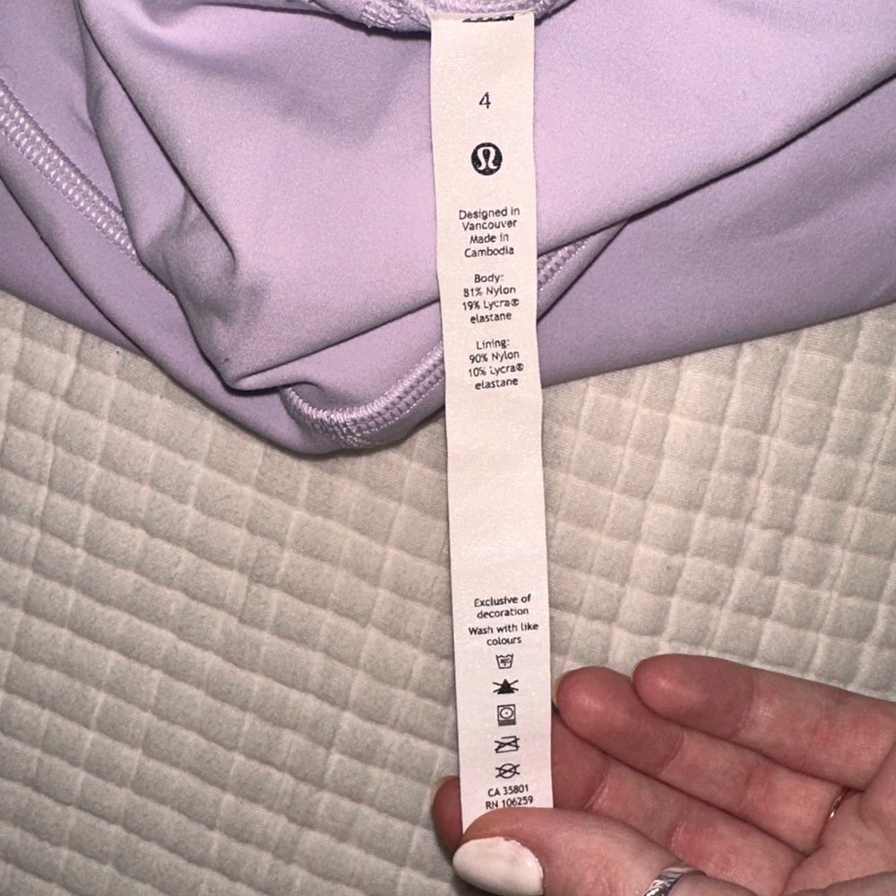 Lululemon Athletica Lavender Leggings
